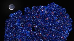 Los telescopios de ESO en Chile han brindado a un equipo internacional de astr�nomos el regalo de una  cacer�a XXL  de un c�mulos de galaxias, todas ellas de la tercera dimensi�n, en una enorme b�squeda de las mayores estructuras ligadas gravitacionalmente en el universo.