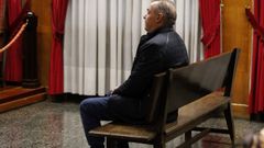 El acusado, Eleuterio A. L., en el banquillo de la Audiencia Provincial.
