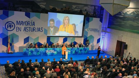 La clausura del XVII congreso auton�mico del PP de Asturias.