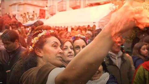 Una de las im�genes que se pueden ver en el v�deo promocional de la Feira Medieval de Monforte 2026