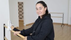 Ana Rodr�guez Ameijeiras, en la academia que acaba de abrir en la calle Bert�n