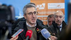 El reci�n nombrado ministro de Hacienda, Arcadi Espa�a, en una visita a Teruel en diciembre del 2025
