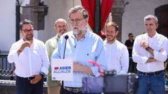 El expresidente Mariano Rajoy, este s�bado en La Palma