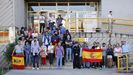 Polic�as gallegos se concentran en apoyo a sus compa�eros desplazados en Catalu�a