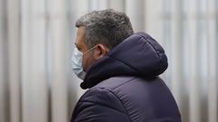 El acusado, durante otro juicio que tuvo en la Audiencia de Ourense