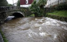 El Sarela estuvo a punto de desbordarse en Carme de Abaixo. 