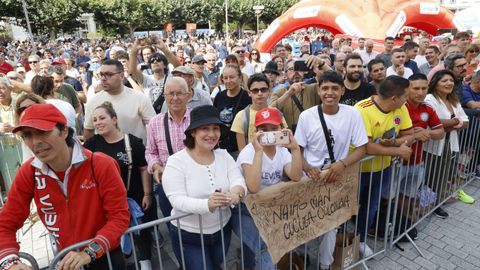 Previa a la salida de la etapa de La Vuelta en Lugo