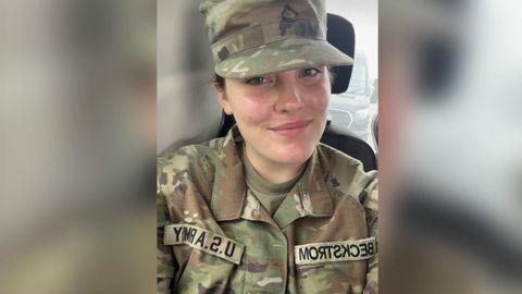 La soldado SarahBeckstrom, de 20 aos, en una imagen de archivo