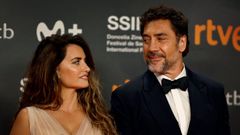 Penlope Cruz y Javier Bardem, en septiembre en el Festival de San Sebastin