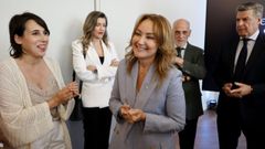La presidenta del Celta, Mari�n Mouri�o, este lunes en A Sede.