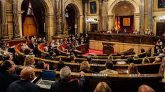 Pleno del Parlamento de Catalua, este mircoles.