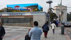 Anuncio de Turismo de Asturias en el intercambiador de Moncloa, en Madrid