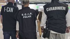 Foto de archivo de una operación contra la mafia de Calabria.