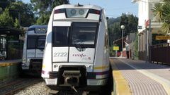 Movimiento de trenes a la estaci�n de San Sadurni�o