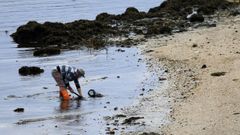 La playa de Barra�a es uno de los principales focos del furtivismo en Boiro.