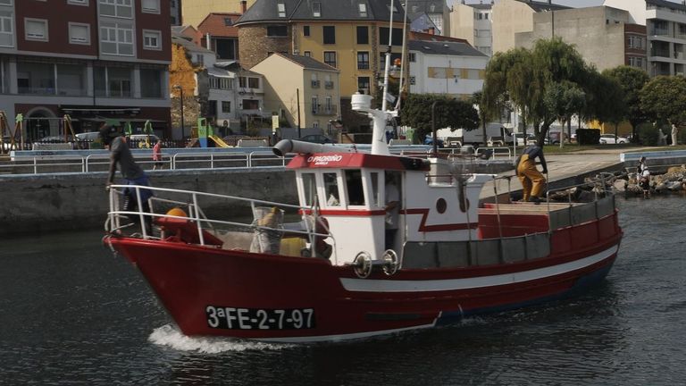 O Padrio, el pesquero de artes menores con base en Burela que naufrag hoy al noroeste de Estaca de Bares, en Foz (foto de archivo).