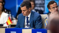 Pedro Snchez en la cumbre de la OTAN