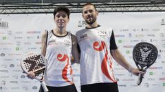 Vanesa Alonso y Jorge Ramos, durante la presentaci�n del torneo en el CSC