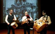 Varios colectivos de la comarca asistieron al homenaje.