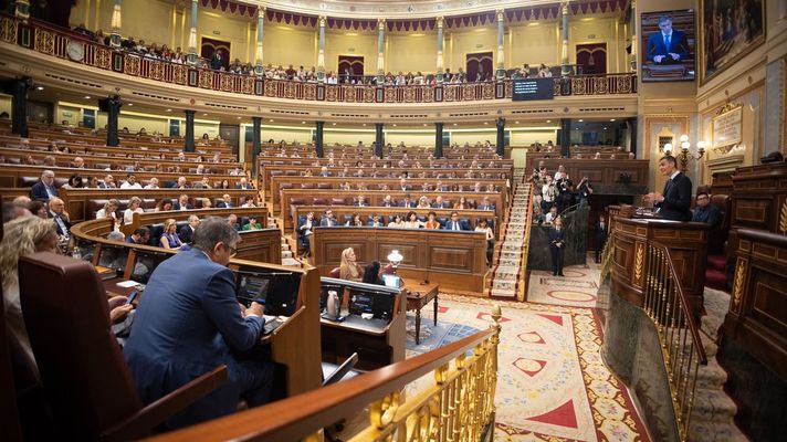 El presidente del Gobierno, Pedro S�nchez, present� el pasado mi�rcoles el plan estatal de la lucha contra la corrupci�n en el Congreso de los Diputados.