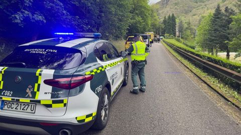 Accidente de trfico en Sobrescobio