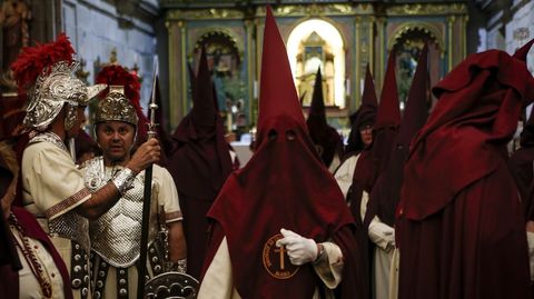 Estreno frustrado de la procesin de La Piedad en Boiro