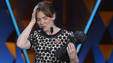 La actriz Nagore Aranburu gana el Goya a mejor actriz de reparto por su trabajo en Los domingos.