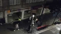 Pelea en Santiago�en la r�a Alfredo Bra�as