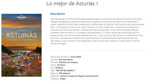 Gu�a de Lonely Planet con el destino Asturias