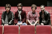 Aitor Fern�ndez, Miguel Fidalgo, Fernando Gonz�lez y Jorge Iglesias, en la presentaci�n. 