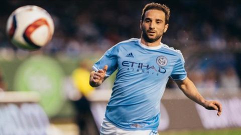 Pablo lvarez durante su etapa como jugador del NY City