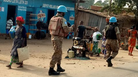 Cascos azules en el Congo, en una foto de archivo