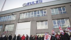 Protesta ante la sede de Eulen. Imagen de archivo