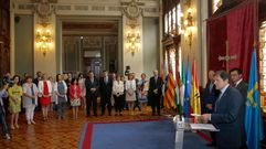 El presidente del Principado, Javier Fern�ndez, en el encuentro de Coprepa