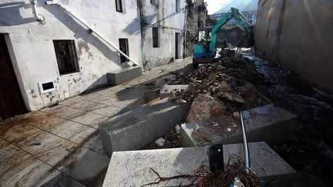 Las consecuencias de la tromba de agua en Viveiro