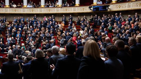 Diputados franceses durante una sesin de la Asamblea Nacional