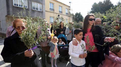 SEMANA SANTA EN BARBANZA, PROCESIN DE LA BORRIQUITA Y BENDICIN DEL DOMINGO DE RAMOS