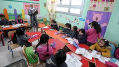 Alumnos en Bir Al-abd, en Egipto