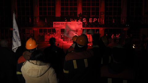 Protesta en Xove por la situaci�n en Alcoa