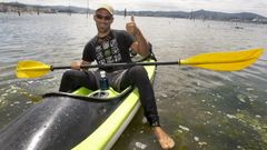 Camino de Santiago en Kayak, peregrinos en la isla de Cortegada