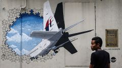 Mural en recuerdo del vuel MH370