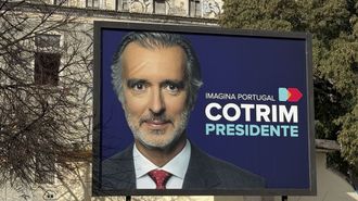 Valla electoral del liberal Cotrim Figueiredo en Lisboa