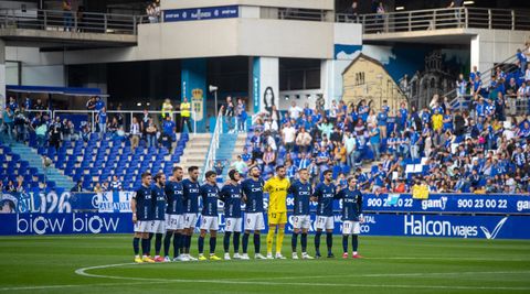 Once inicial del Oviedo ante el Cartagena