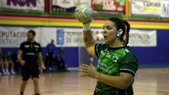 Laura Mini�o, nun partido anterior.