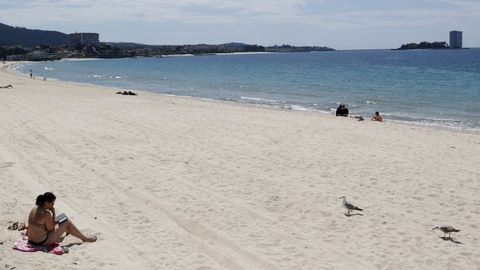 Imagen de archivo de la playa de Samil, en Vigo