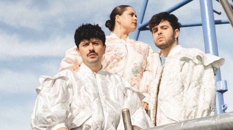 Eloy, Ant�a e Pablo, nunha imaxe promocional da banda 