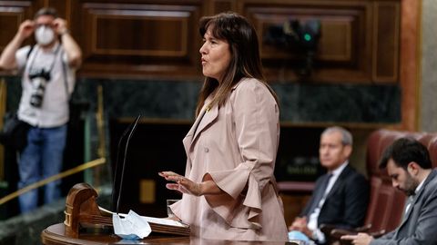 Laura Borrs, en una intervencin en el Congreso de los Diputados