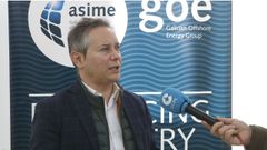 Enrique Malln, secretario general de Asime y coordinador del Galician Offshore Energy Group, este lunes, en el foro celebrado en Ferrol
