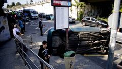 Aparatoso accidente en el Pasaje