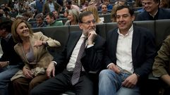 Cospedal y Rajoy en un acto con Moreno Bonilla en Sevilla